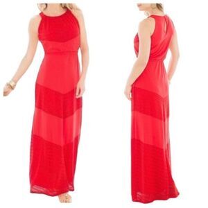 Chico's Textured Sleeveless Knit Maxi Dress Small‎